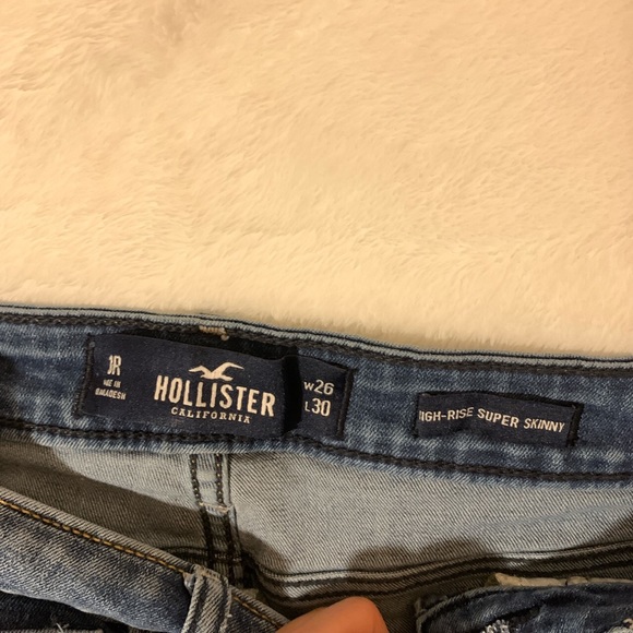 hollister super skinny yellow embroidered flowers - Picture 2 of 2